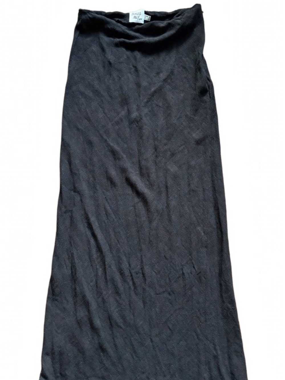 Princess Polly Black Maxi Skirt US 4 Linen Blend Long Black Skirt